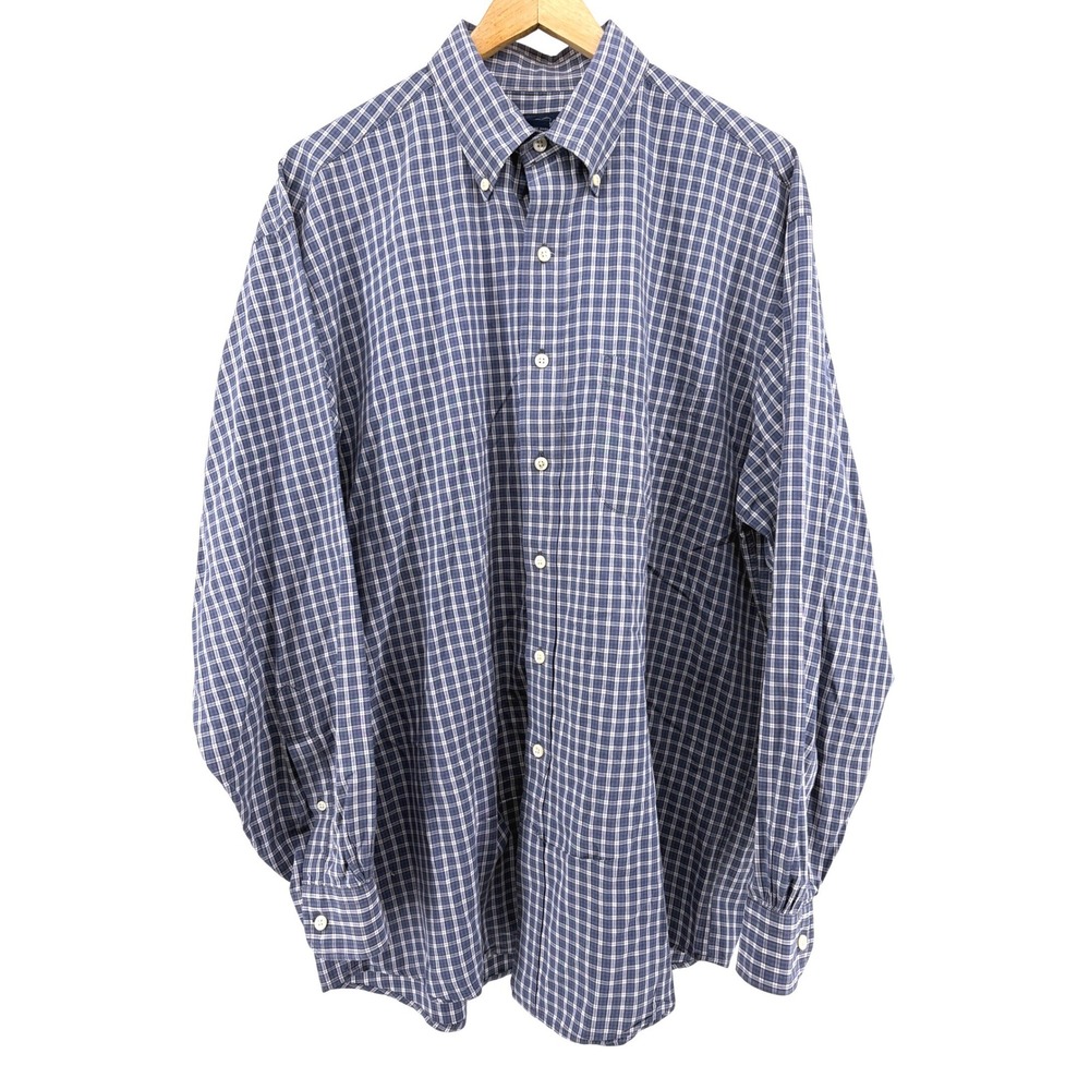 Brooks Brothers‎ Mens Long Sleeve Plaid Button Down Shirt Size L 100 Cotton - Picture 4 of 8